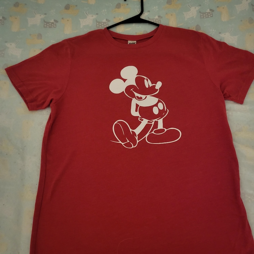 Mickey Mouse T-shirt Red Rare Design